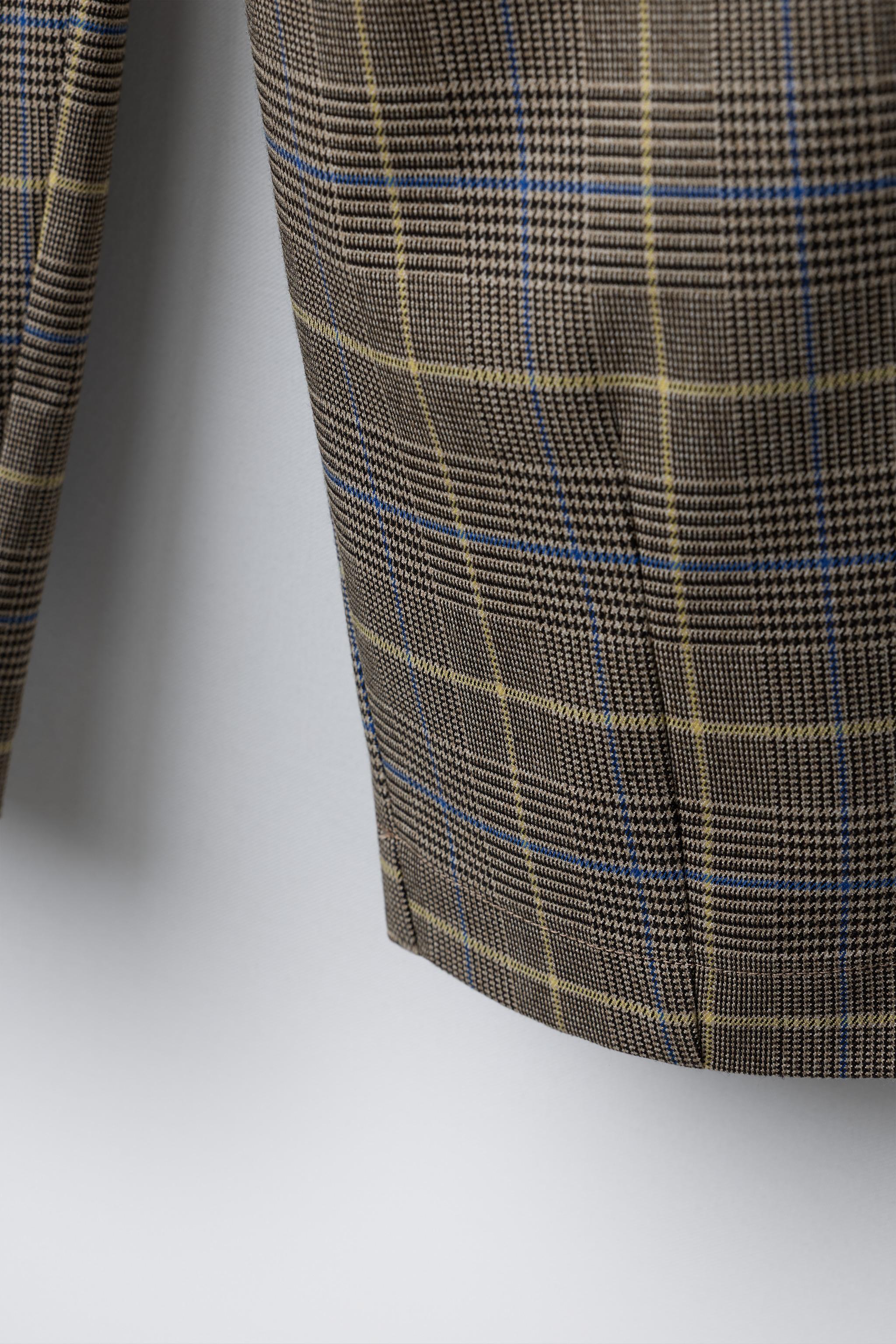 BARREL PLAID PANTS WITH DARTS